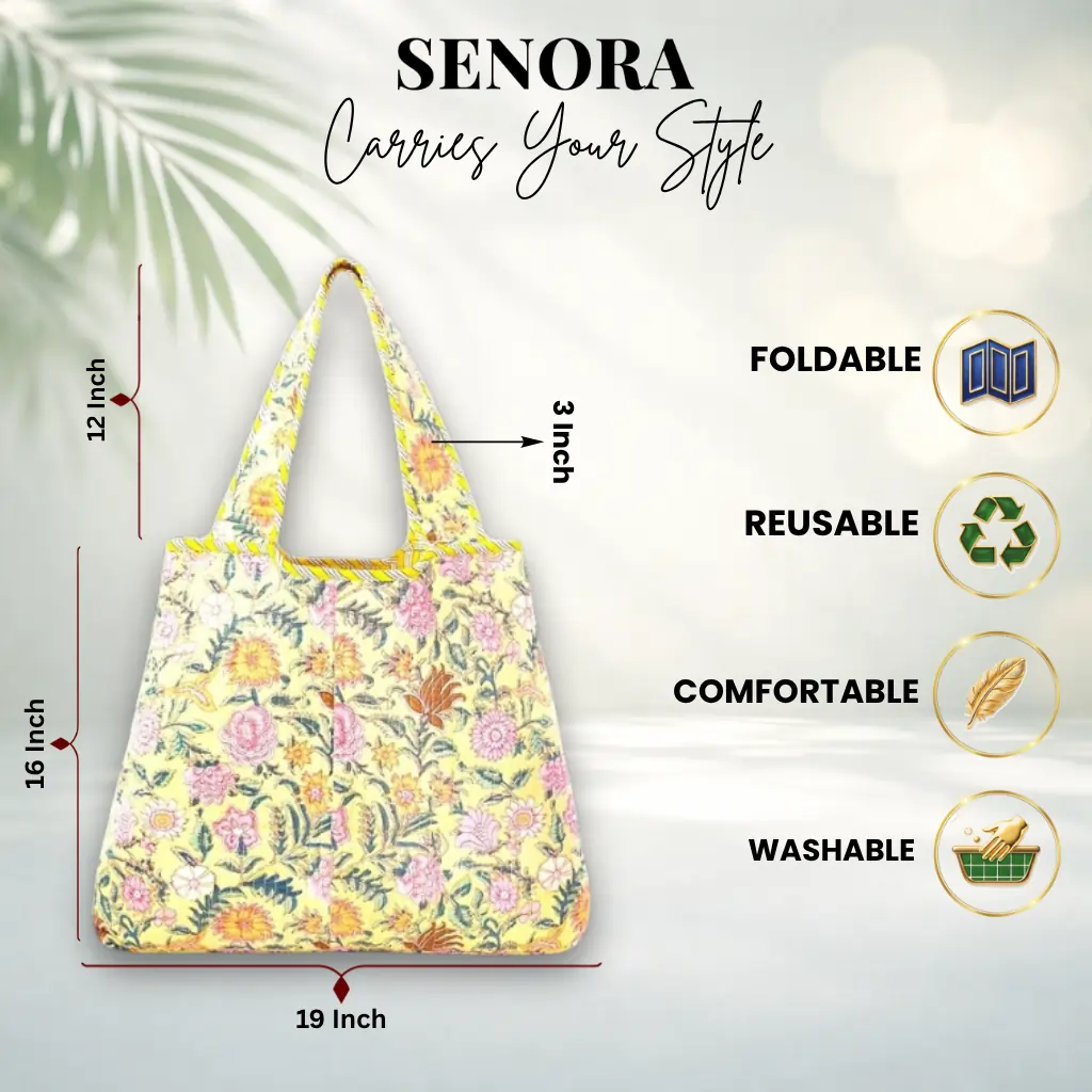 senora-yellow-cotton-casual-tote-bag