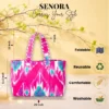 Senora-pink-wide-quilted-cotton-tote-handbag