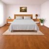 Senora 300 TC cotton satin bedsheet set silver grey Senora 300 TC cotton satin bedsheet set silver grey