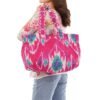 Senora-pink-wide-quilted-shopping-tote