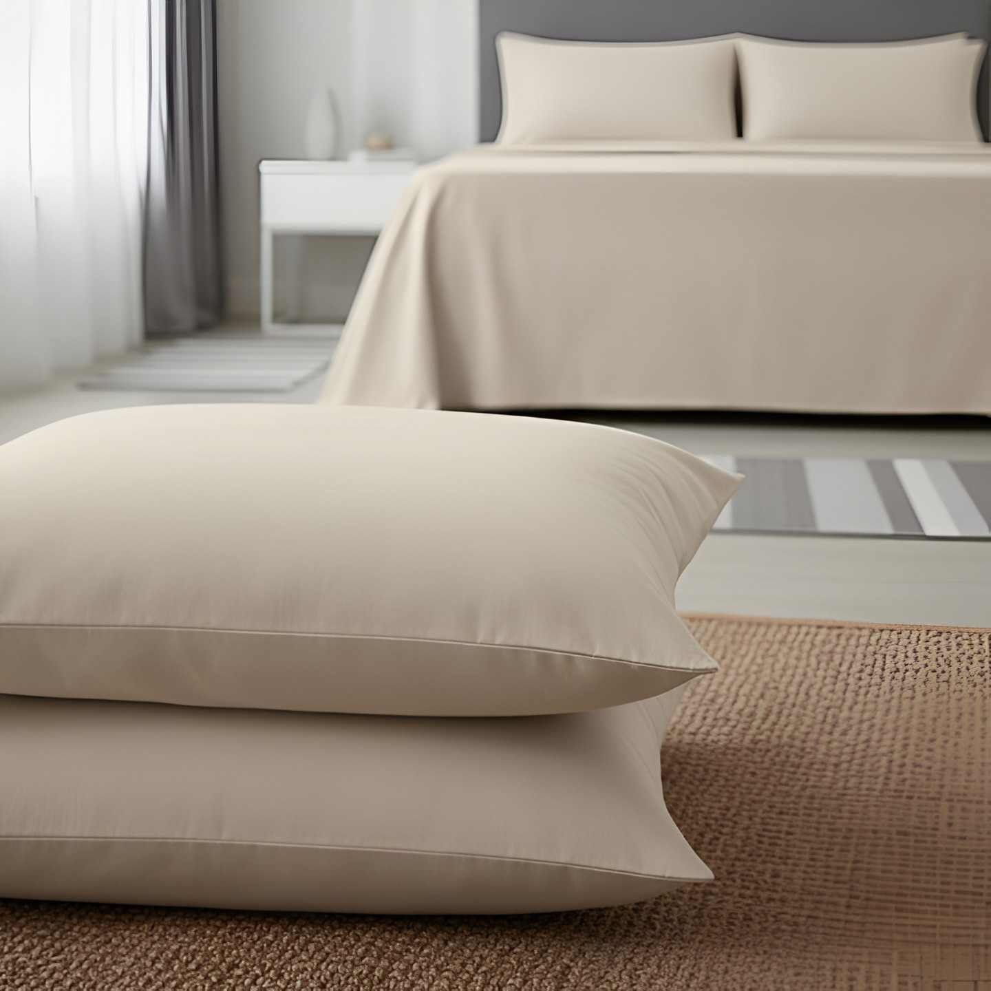 Cotton King Bedsheet Set in Linen
