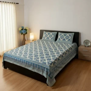 Ethnic-Blue-bedhseet