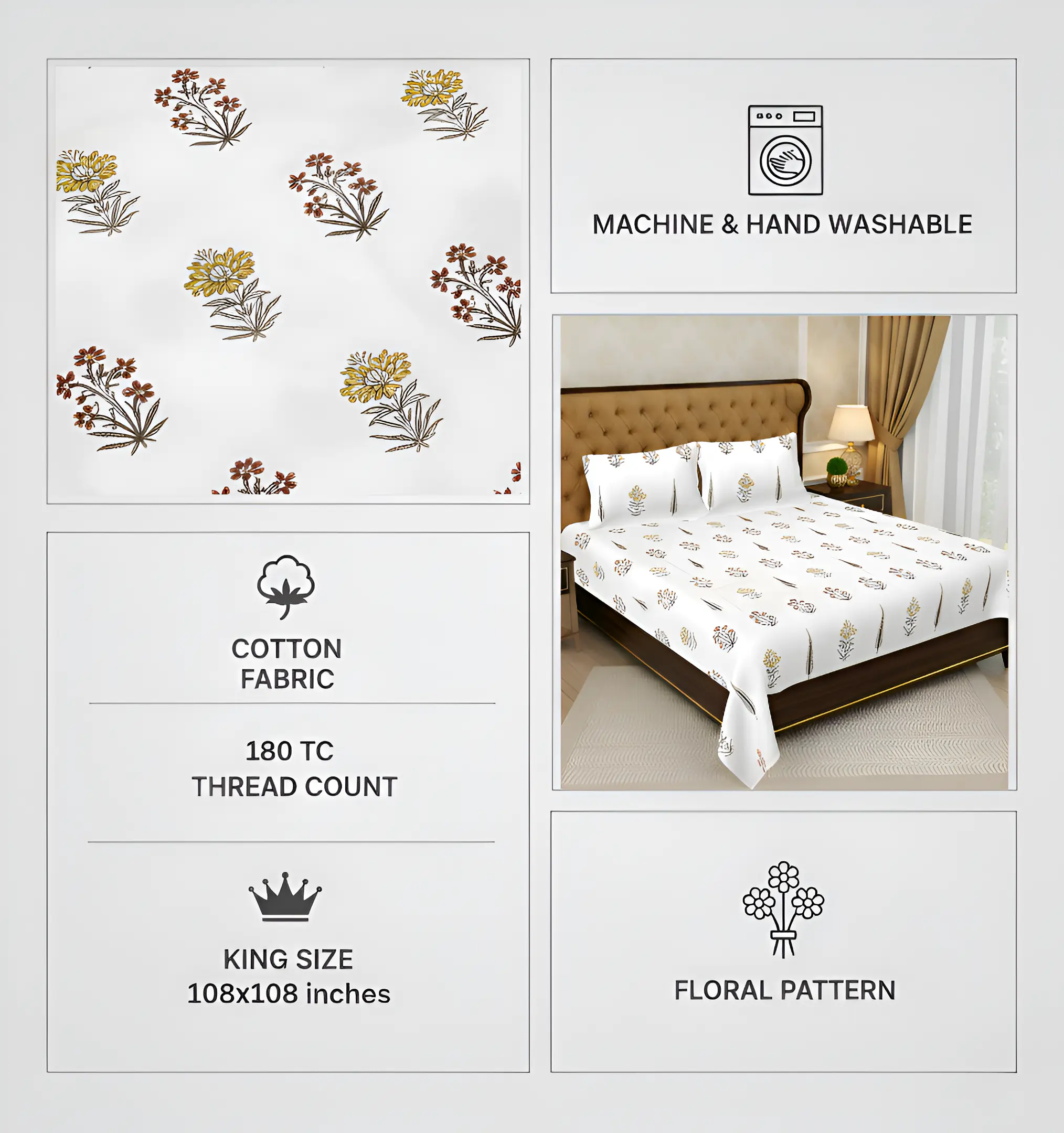 Floral-Orange Infographic