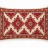 Maroon Ethnic Print Cotton Pillow Cover