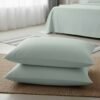 Organic Cotton King Bedsheet Set in Sage Green