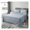 Organic Cotton King Bedsheet Set in Slate Blue