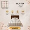 Rosy Floral King Size Cotton Bedsheet 180 TC by SENORA