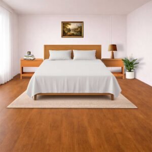 SENORA Lifestyle 300TC Organic Cotton King Size Bedsheet Set – 3 Pc with Pillow Covers | Cream