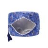 Senora quilted cotton travel makeup organizer pouch