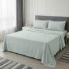 Sage Green King Bedsheet Set Made with Organic Cotton