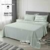 Sage Green Organic Cotton King Size Bedsheet Set
