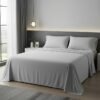 Silver Grey King Bedsheet Set Made with Organic Cotton