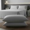 Silver Grey Organic Cotton King Size Bedsheet Set