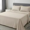 Soft Linen Cotton Bedsheet for King Size Bed