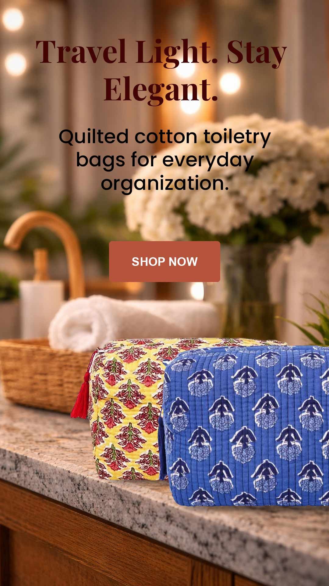 toiletry bags