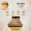 SENORA Lifestyle Cotton Floral King Size Bedsheet – Yellow with Blue