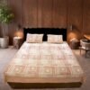 senora-cream-base-maroon-floral-king-bedsheet