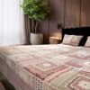 senora-ethnic-floral-print-king-size-cotton-bedsheet-set