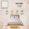 Mustard Peach Floral King Size 180 TC Cotton Bedsheet by SENORA Mustard Peach Floral King Size 180 TC Cotton Bedsheet by SENORA
