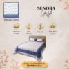 Peach White Floral King Size 180 TC Cotton Bedsheet by SENORA