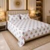 Premium Floral Design Cotton King Size Bedsheet SENORA