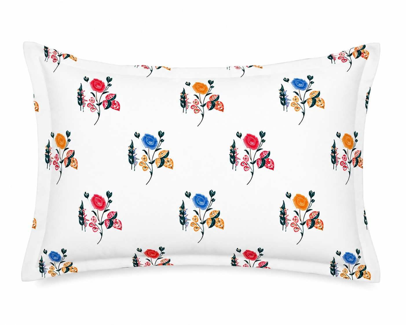 SENORA King Size Cotton Bedsheet with Classic Floral Print 180 TC