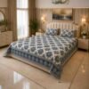 SENORA Lifestyle Soft Cotton King Size Bedsheet with Elegant Floral Design