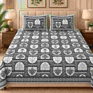 SENORA Lifestyle Ethnic King Size Bedsheet with 2 Pillow Covers | Designer Printed Cotton Bedsheet