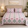 SENORAKingSize180TCCottonFloralBedsheetwith2PillowCovers