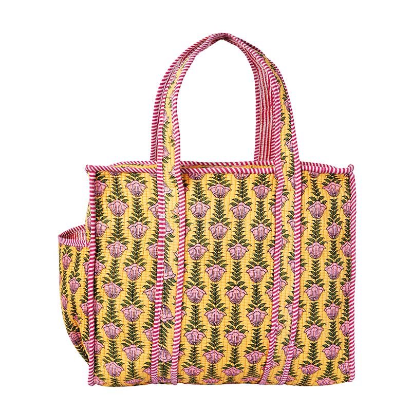 Senora-yellow-floral-cotton-tote-bag