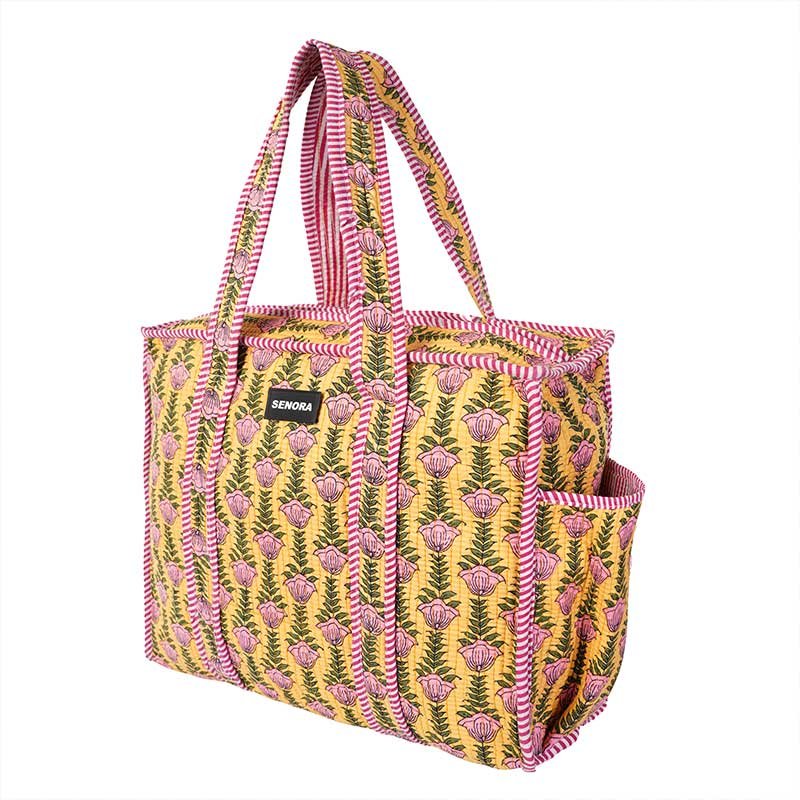 Senora-floral-yellow-cotton-tote