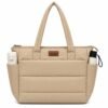 SENORA Padded Nylon Tote Bag for Women – Lightweight Quilted Handbag