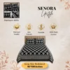 SENORA Lifestyle Black & White Floral Double Bedsheet SENORA Lifestyle Black & White Floral Double Bedsheet