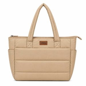 SENORA Padded Nylon Tote Bag for Women – Lightweight Quilted Handbag