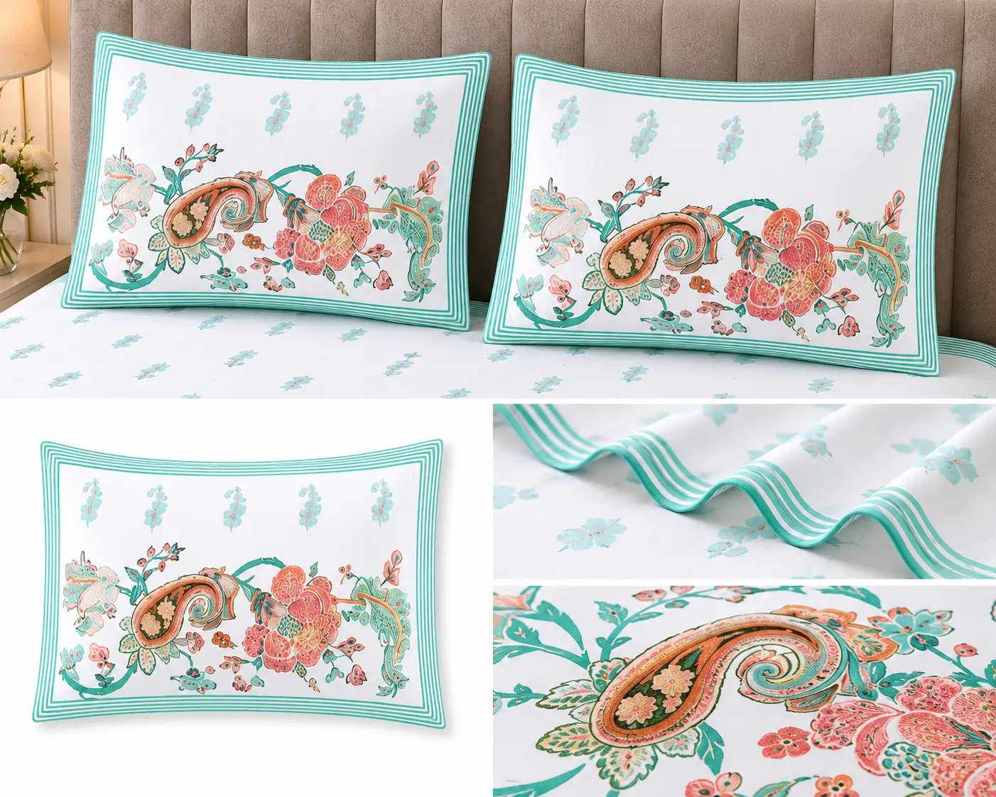 Soft & Breathable Double Bed Cotton Bedsheet Soft & Breathable Double Bed Cotton Bedsheet