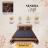 SENORA Lifestyle Jaipuri hand block cotton bedsheet