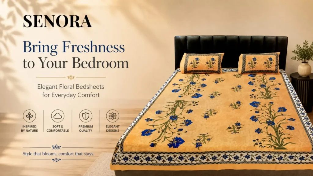 Bring Freshness to Your Bedroom with Elegant Floral Bedsheets