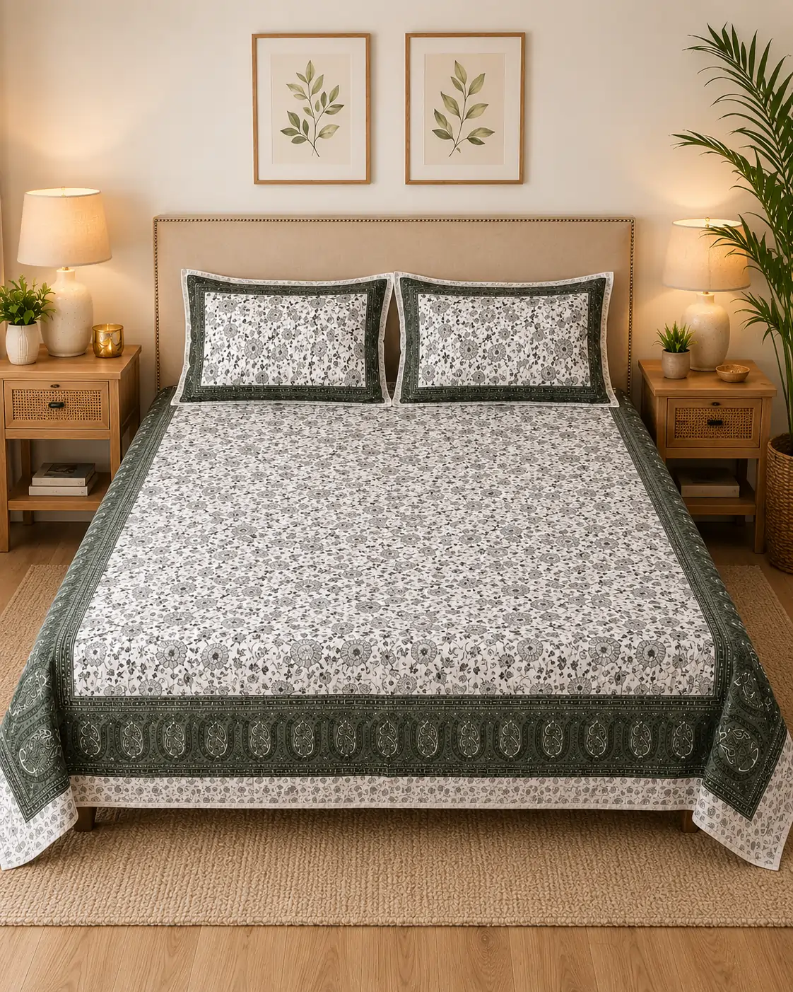 SENORA Lifestyle designer floral bedsheet