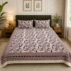 SENORA Lifestyle brown floral king bedsheet SENORA Lifestyle brown floral king bedsheet