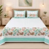 Floral Cotton King Size Bedsheet with Pillow Covers | Senora lifestyle