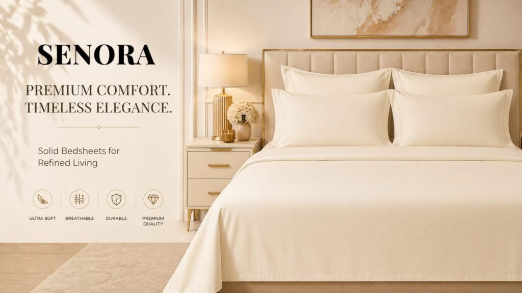 Experience Premium Living with Solid Bedsheets That Redefine Comfort