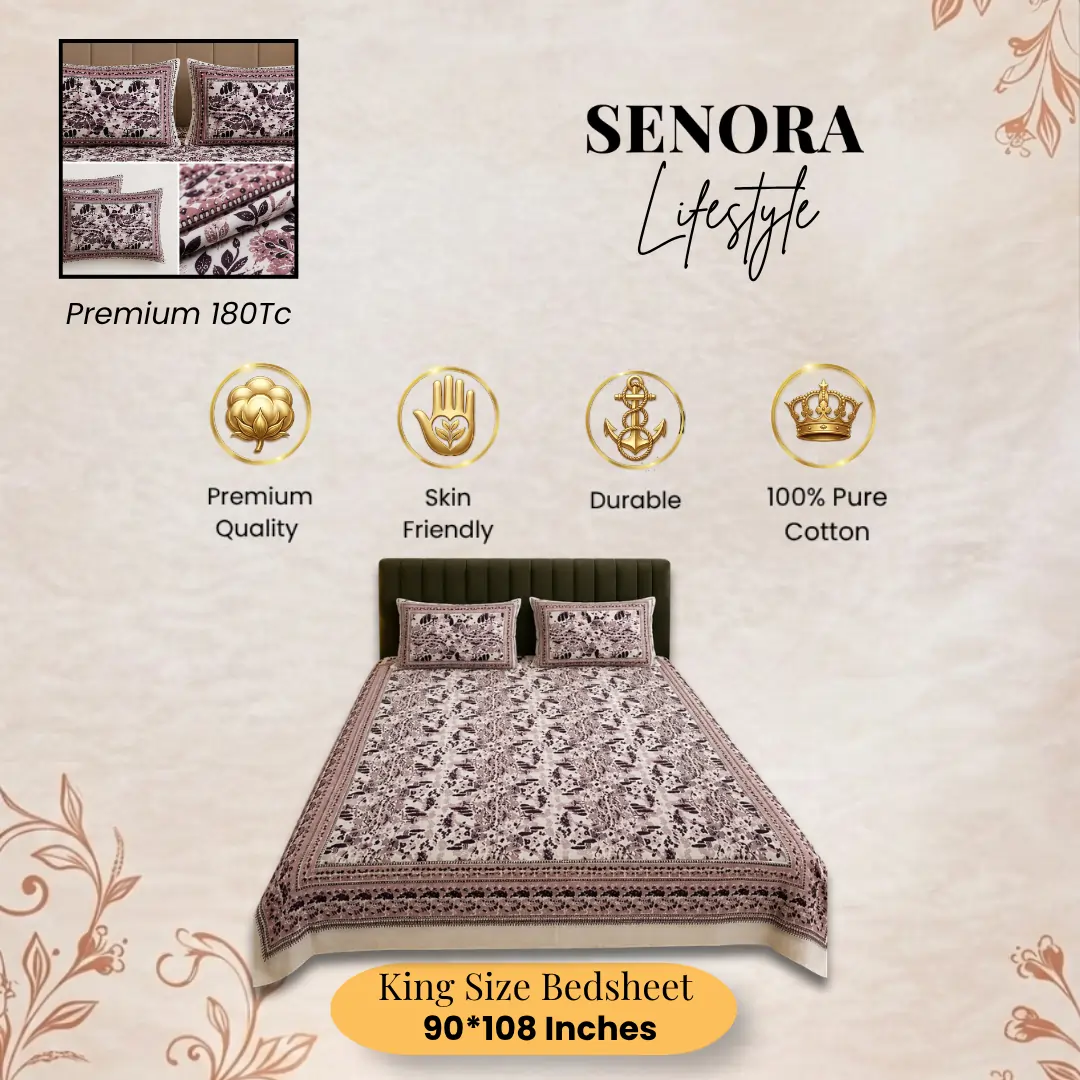 SENORA Lifestyle floral print bedding set