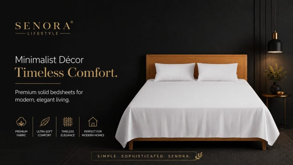 Premium Solid Bedsheets for Modern Homes | SENORA Lifestyle