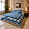 Premium 108 × 108 Super King Cotton Bedsheet with 2 Pillow Covers by SENORA