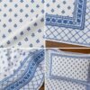 Premium Off White & Classic Blue Cotton Bedsheet Set with Matching Pillow Covers