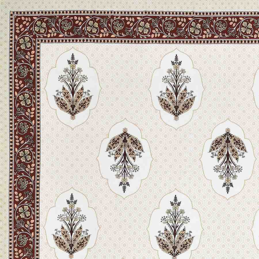SENORA Lifestyle Elegant Cream Brown Bedsheet