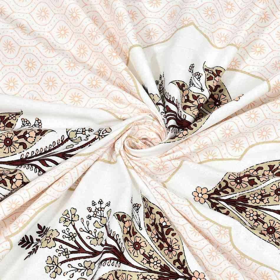 SENORA Lifestyle Premium Cotton Floral Bedsheet