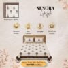 SENORA Lifestyle Super King Bedsheet with Pillow Covers