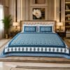 SENORA Lifestyle Super King Cotton Bedsheet 108 × 108 Inches with 2 Pillow Covers