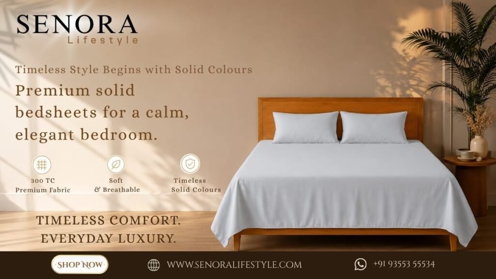 Why Solid-Coloured Bedsheets Never Go Out of Style